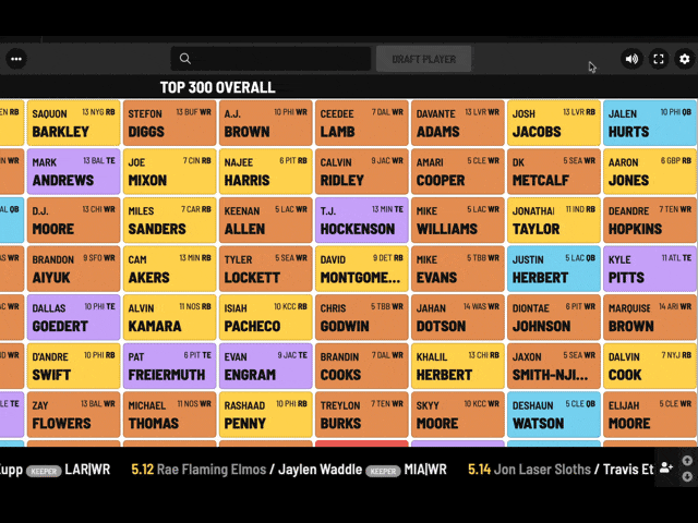 New Feature: Quick Change Position Menu — FanDraft